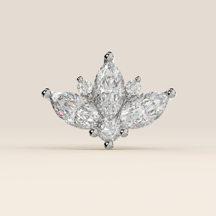 Tiara Cluster Lab Grown Diamond Piercing
