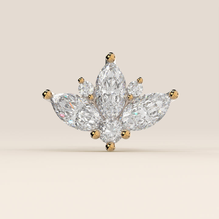 Tiara Cluster Lab Grown Diamond Piercing