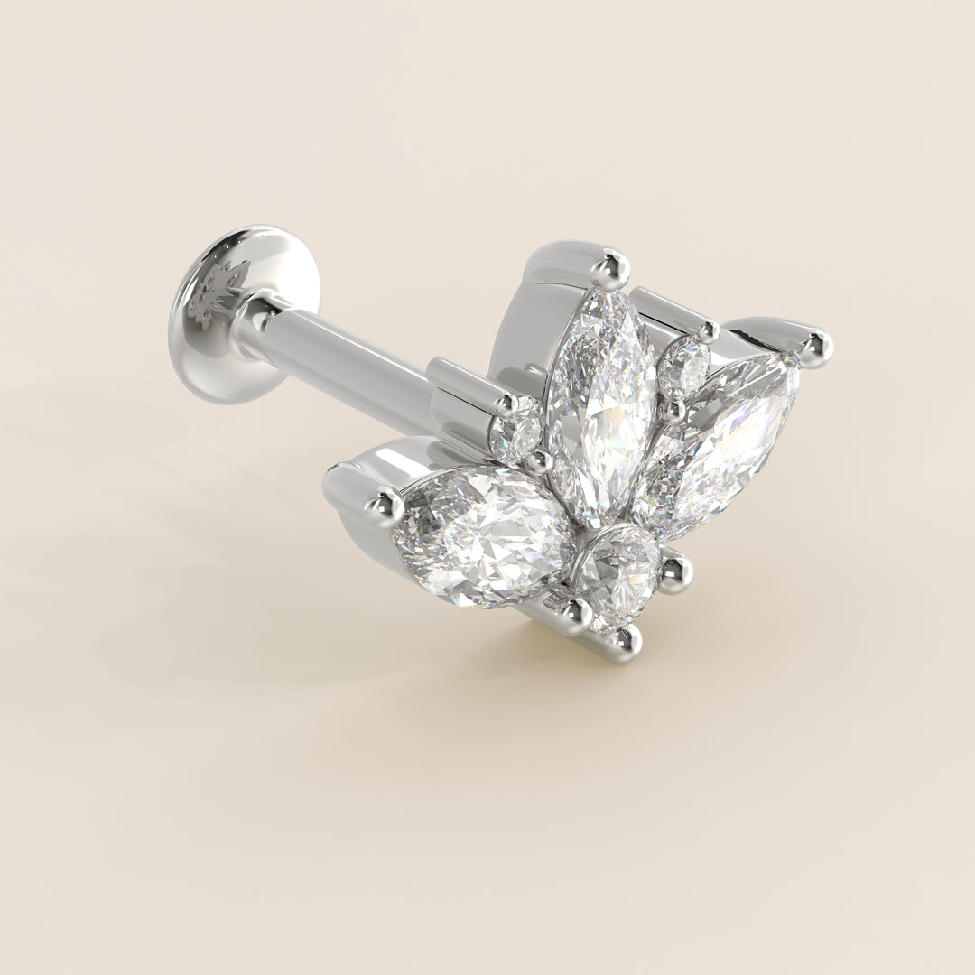 Tiara Cluster Lab Grown Diamond Piercing