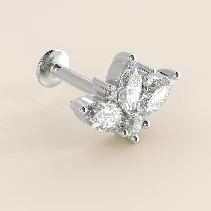 Tiara Cluster Lab Grown Diamond Piercing