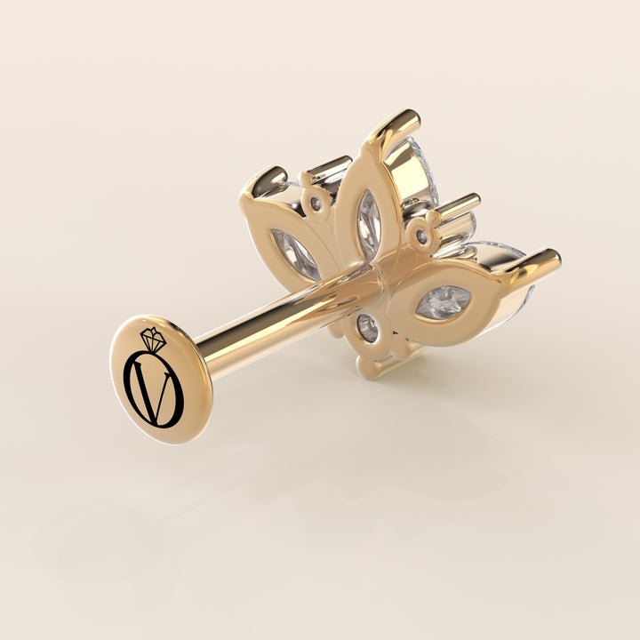 Tiara Cluster Lab Grown Diamond Piercing