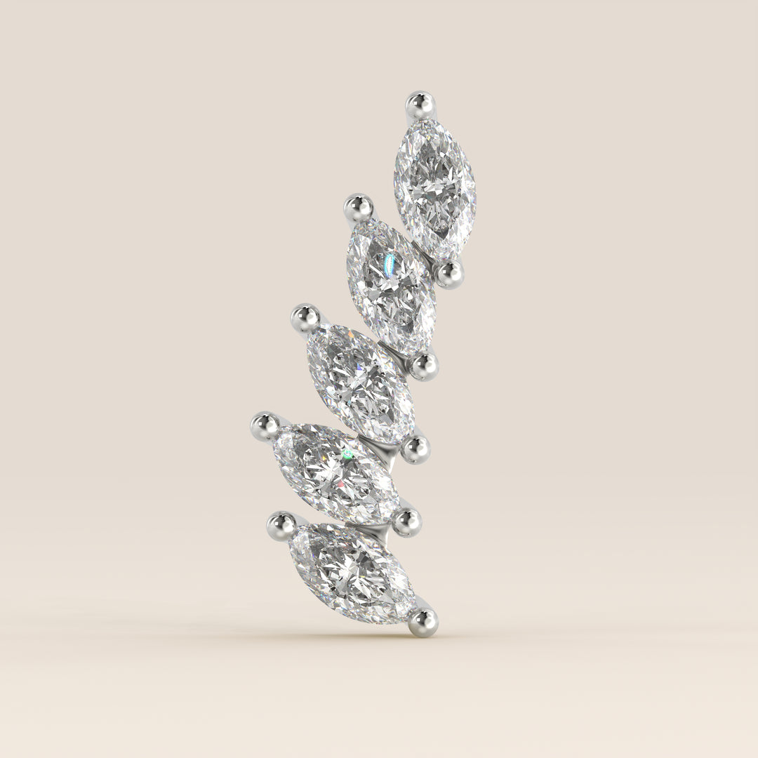 Celestial Marquise Climber Lab Grown Diamond Piercing