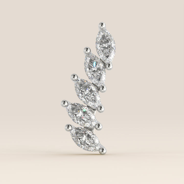 Celestial Marquise Climber Lab Grown Diamond Piercing