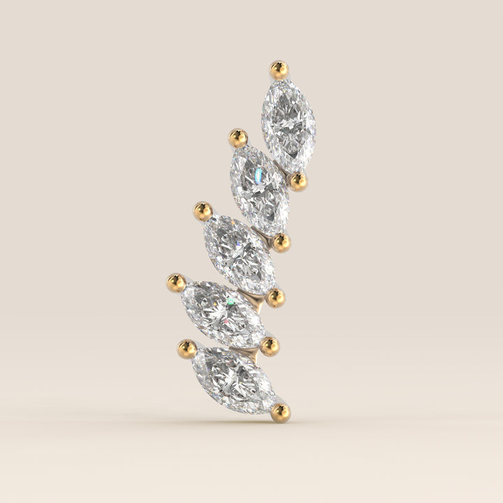 Celestial Marquise Climber Lab Grown Diamond Piercing