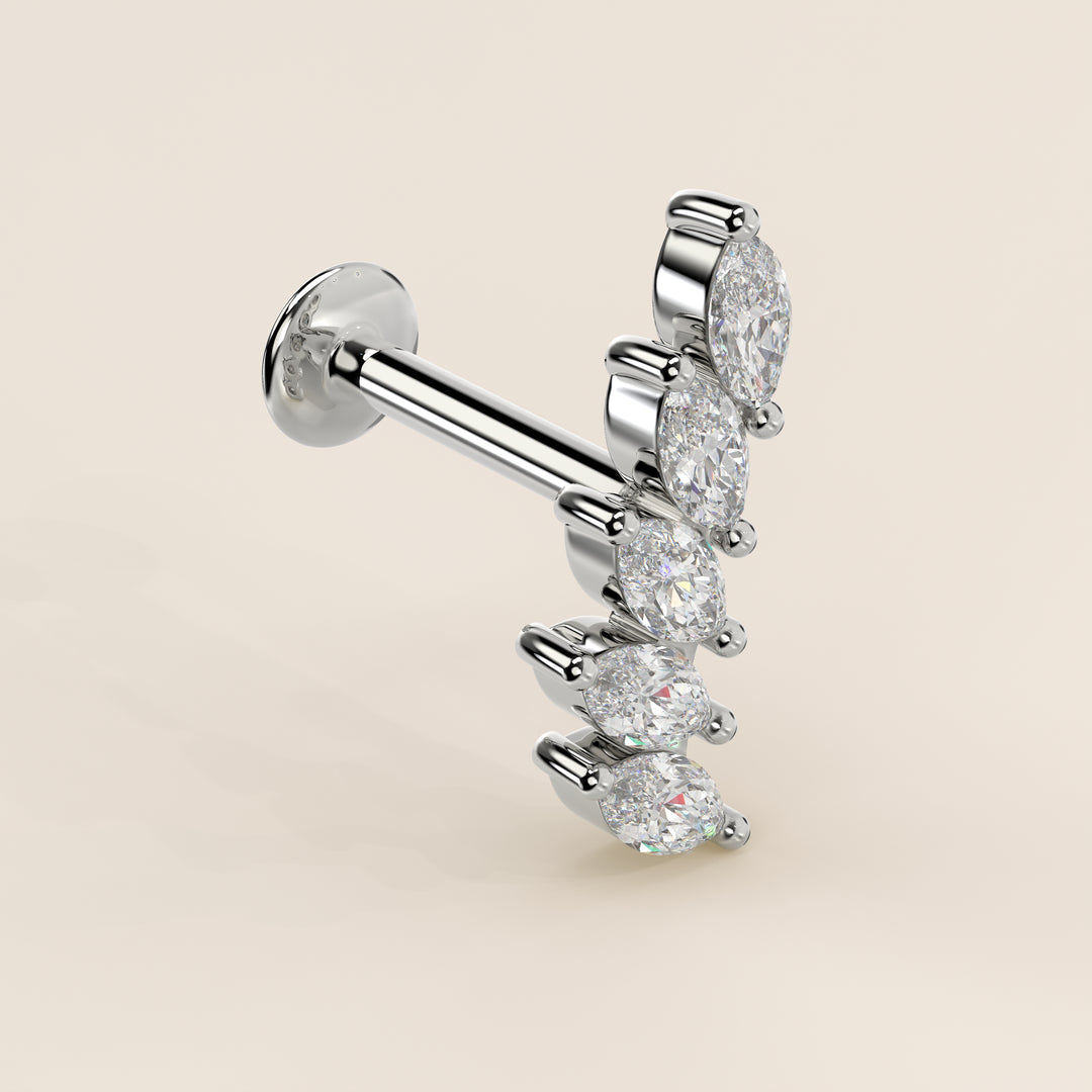 Celestial Marquise Climber Lab Grown Diamond Piercing