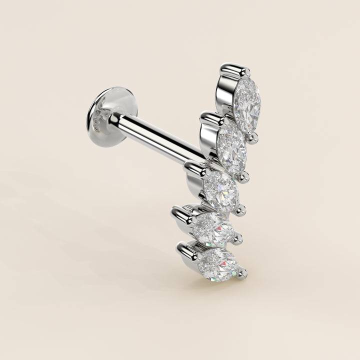 Celestial Marquise Climber Lab Grown Diamond Piercing