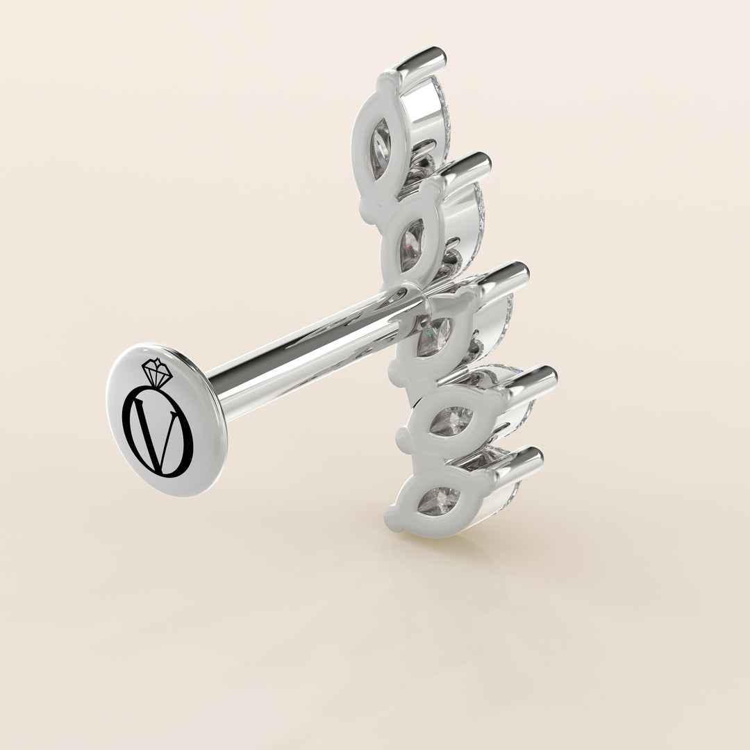 Celestial Marquise Climber Lab Grown Diamond Piercing