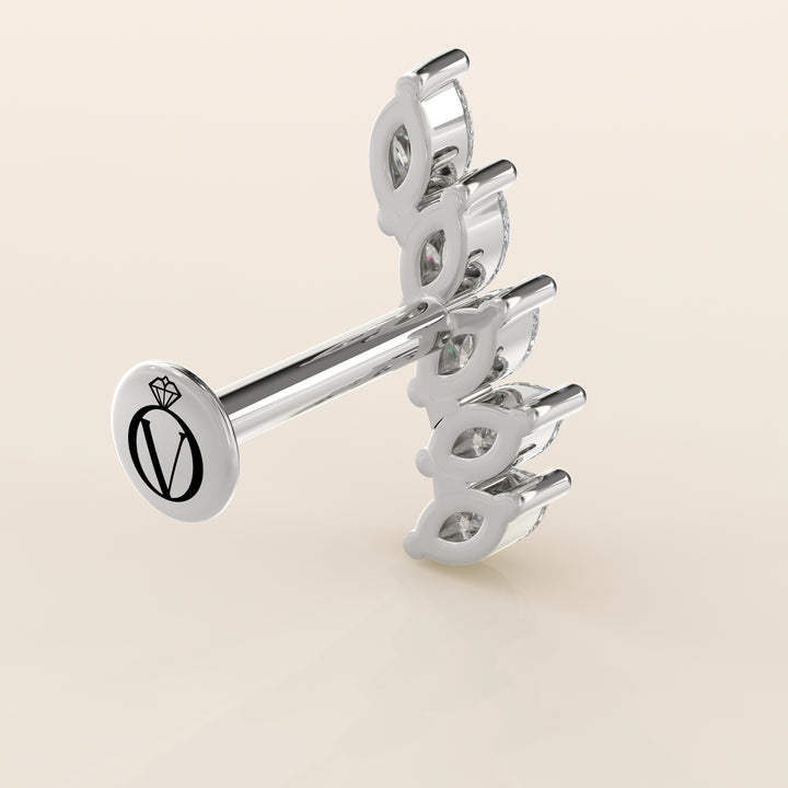 Celestial Marquise Climber Lab Grown Diamond Piercing