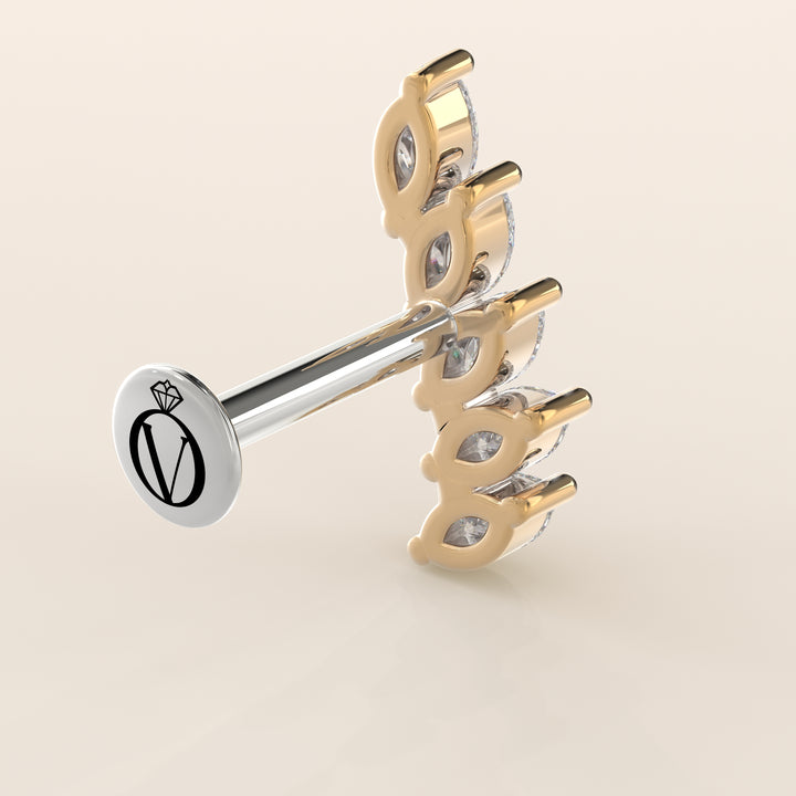 Celestial Marquise Climber Lab Grown Diamond Piercing
