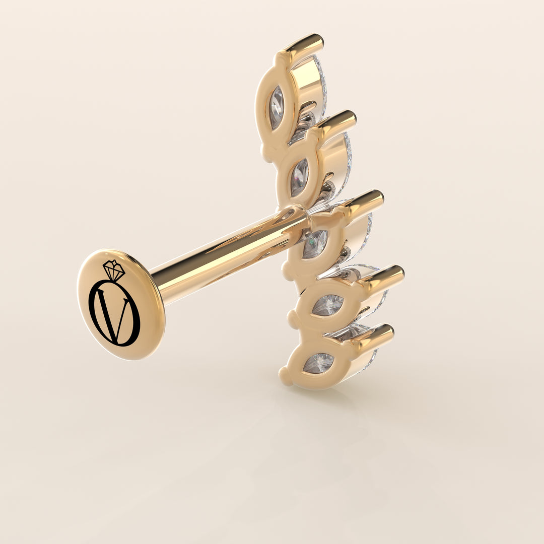 Celestial Marquise Climber Lab Grown Diamond Piercing