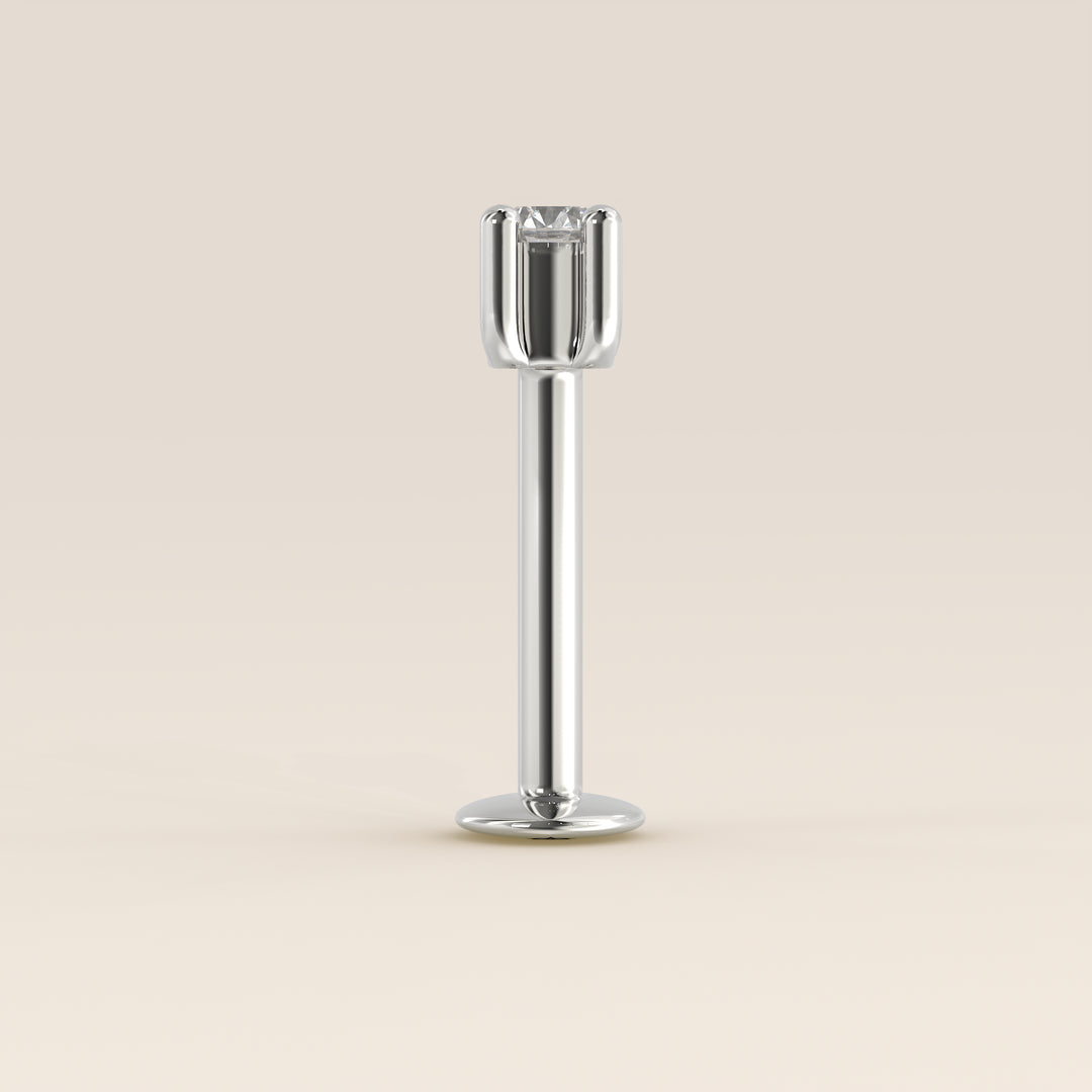 Signature Round Lab Grown Diamond Piercing
