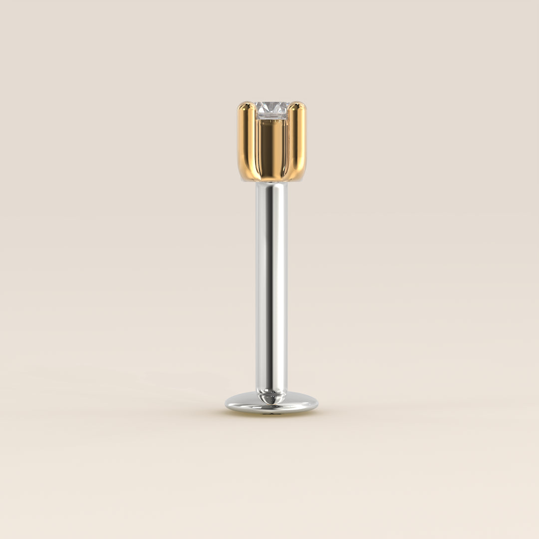 Signature Round Lab Grown Diamond Piercing