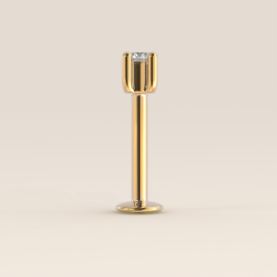 Signature Round Lab Grown Diamond Piercing