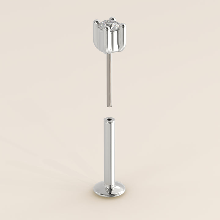 Signature Round Lab Grown Diamond Piercing