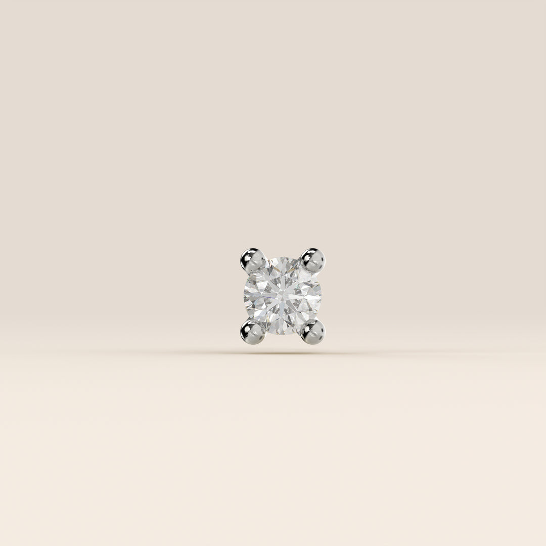 Signature Round Lab Grown Diamond Piercing