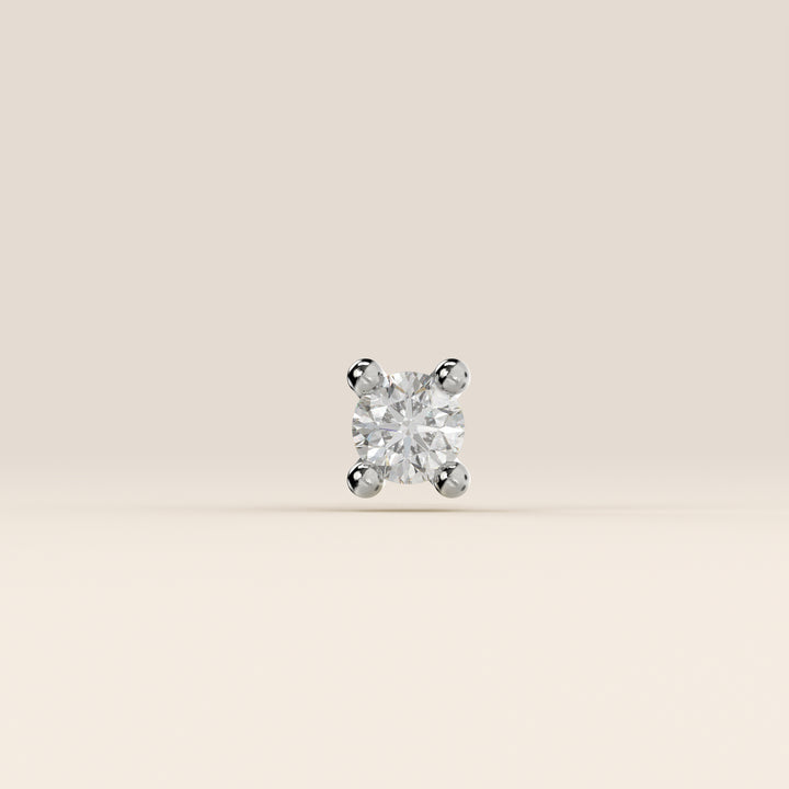 Signature Round Lab Grown Diamond Piercing