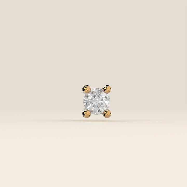 Signature Round Lab Grown Diamond Piercing