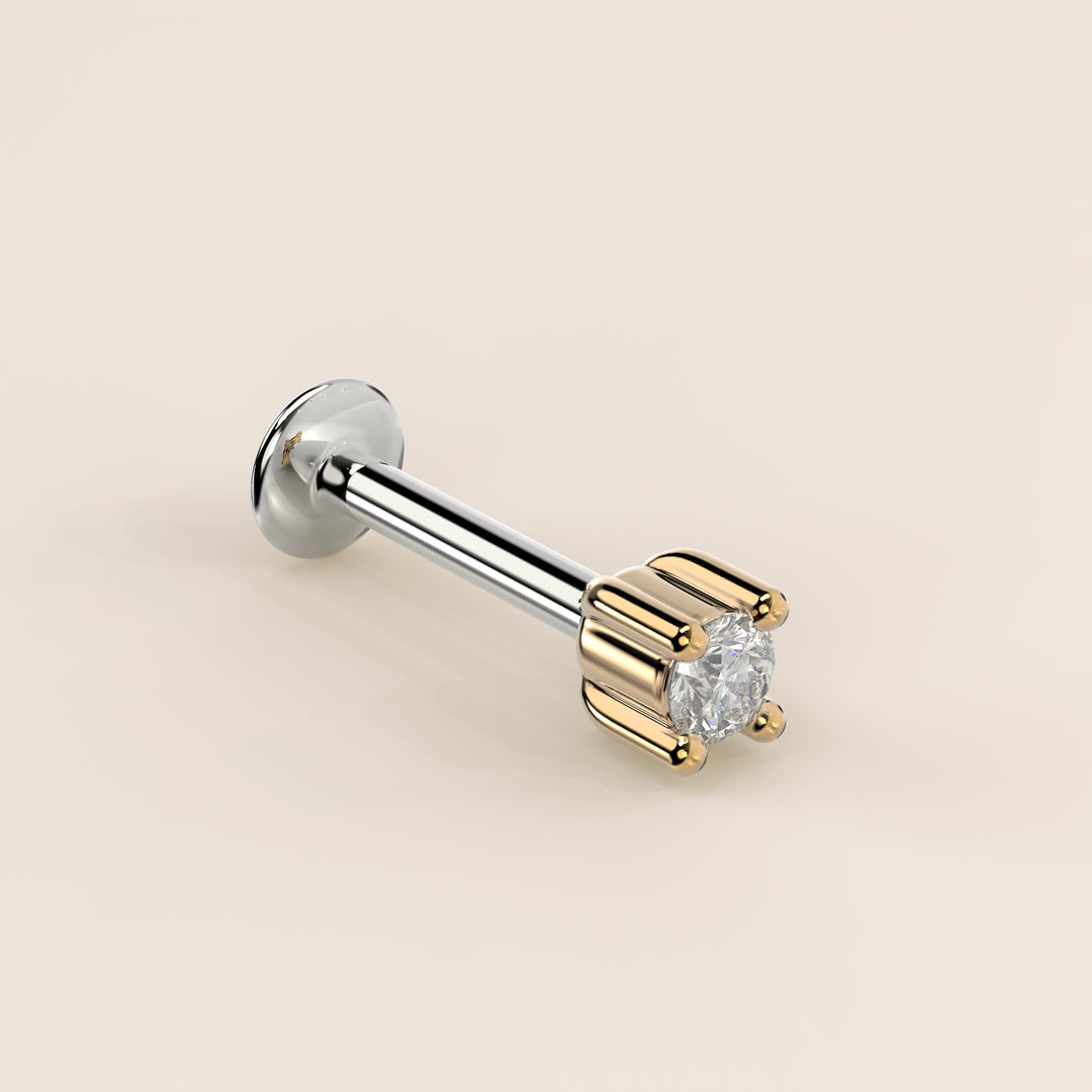 Signature Round Lab Grown Diamond Piercing