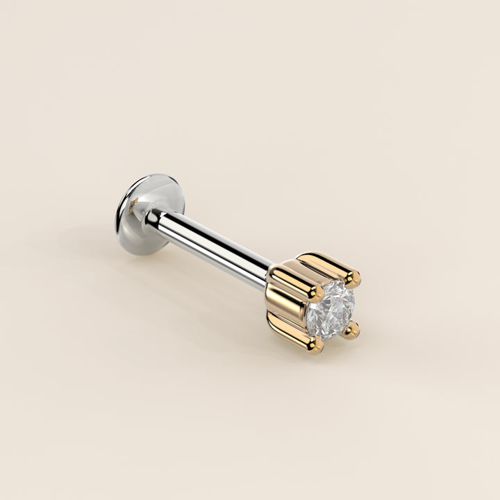 Signature Round Lab Grown Diamond Piercing