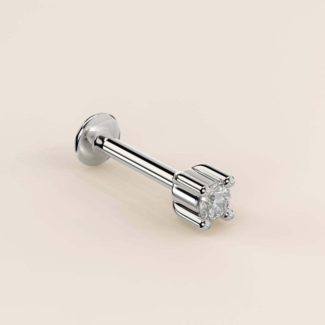 Signature Round Lab Grown Diamond Piercing