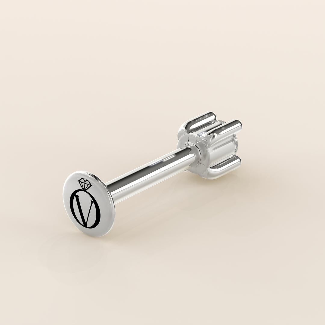 Signature Round Lab Grown Diamond Piercing