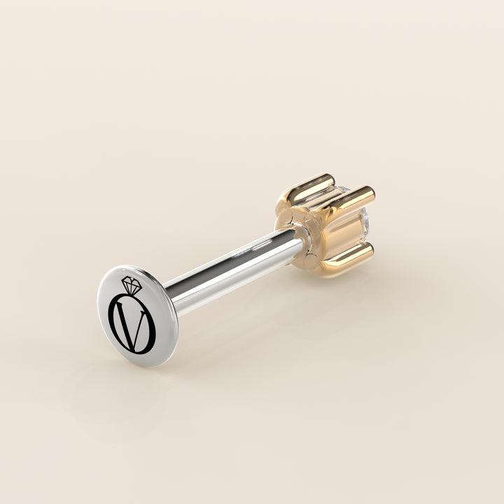 Signature Round Lab Grown Diamond Piercing