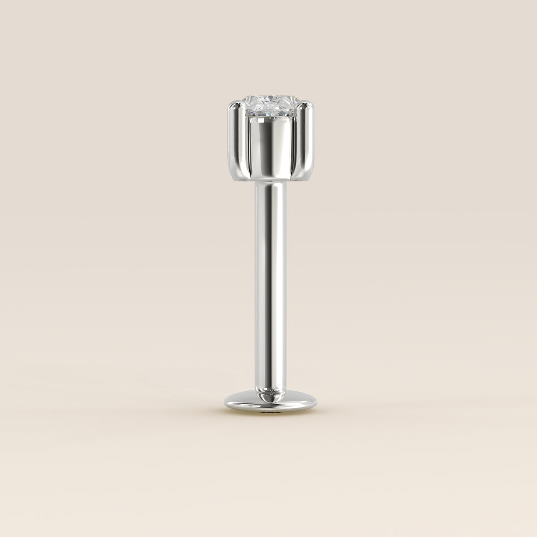 Signature Oval Lab Grown Diamond Piercing