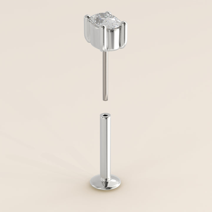 Signature Oval Lab Grown Diamond Piercing