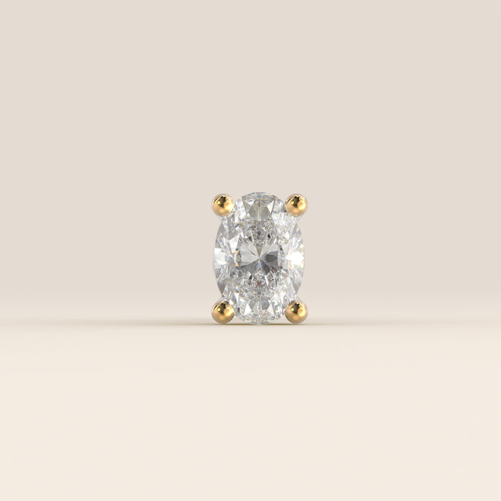 Signature Oval Lab Grown Diamond Piercing