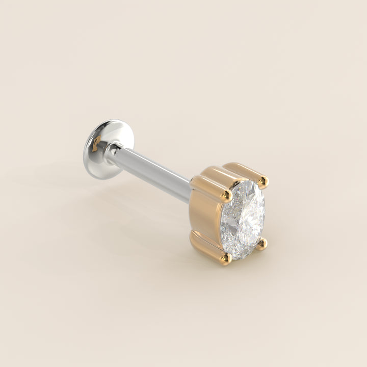 Signature Oval Lab Grown Diamond Piercing