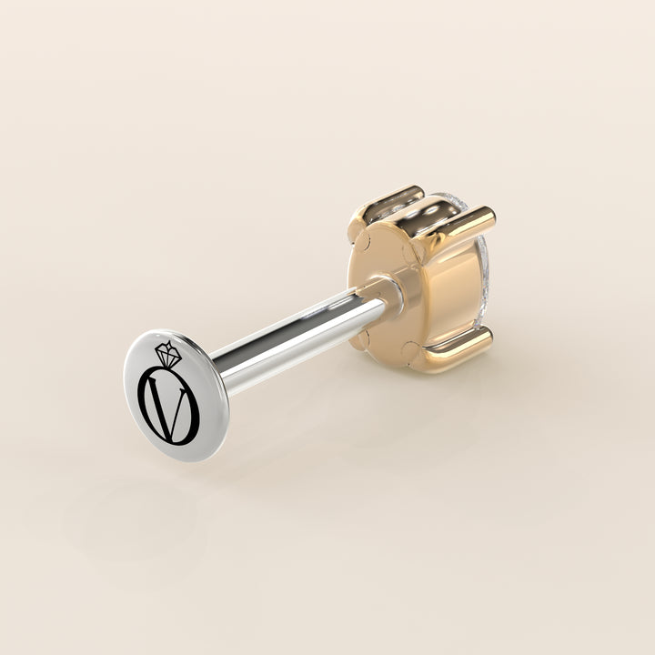 Signature Oval Lab Grown Diamond Piercing
