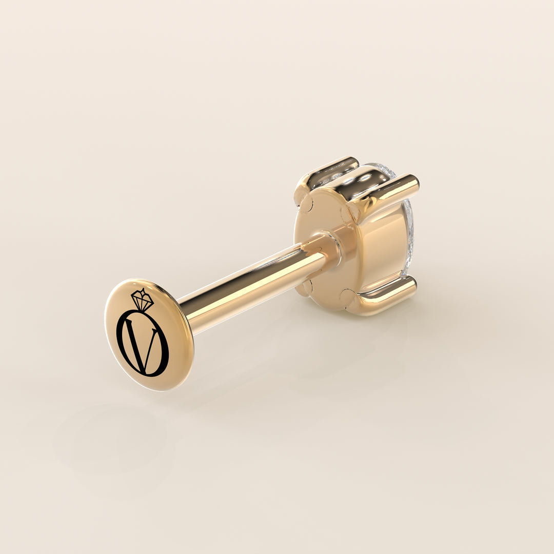 Signature Oval Lab Grown Diamond Piercing