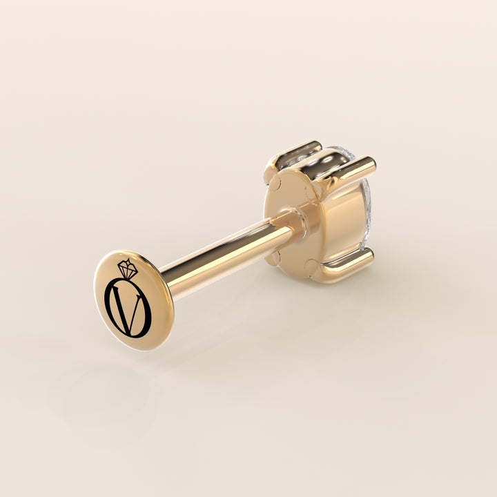 Signature Oval Lab Grown Diamond Piercing