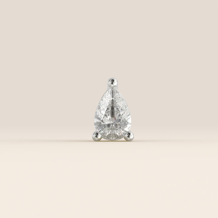 Signature Pear Lab Grown Diamond Piercing
