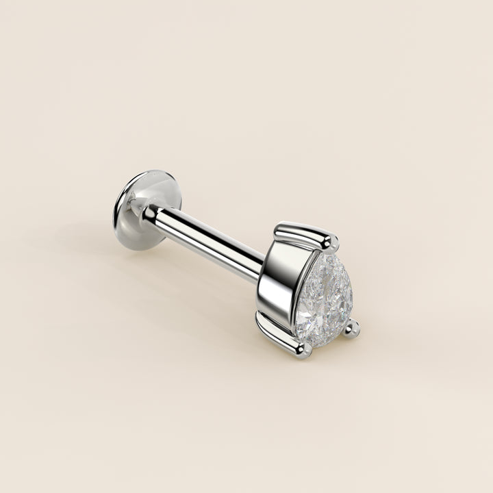 Signature Pear Lab Grown Diamond Piercing