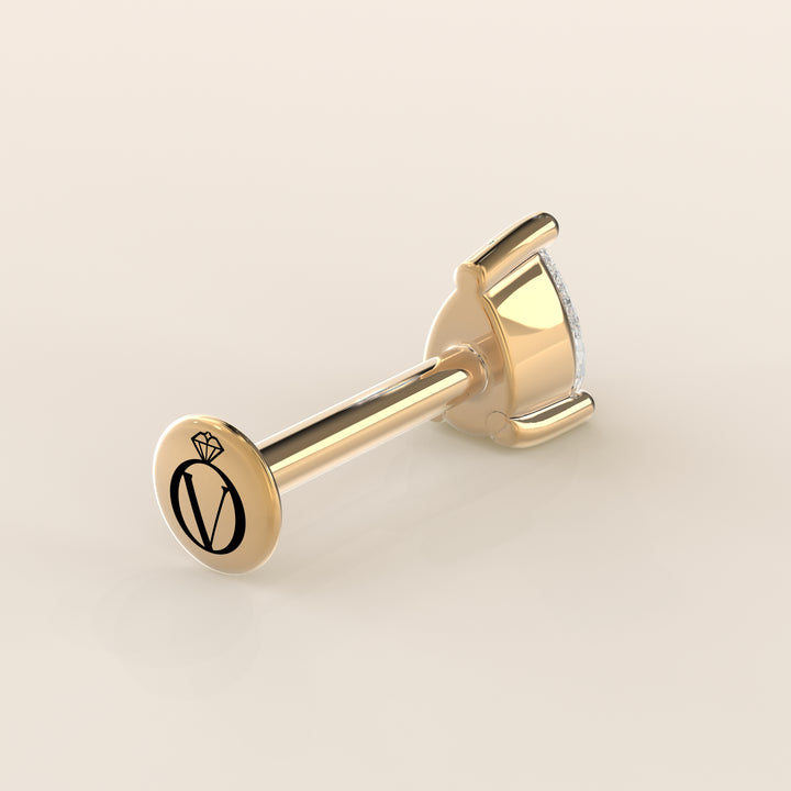 Signature Pear Lab Grown Diamond Piercing