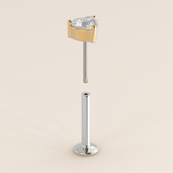 Signature Heart Lab Grown Diamond Piercing