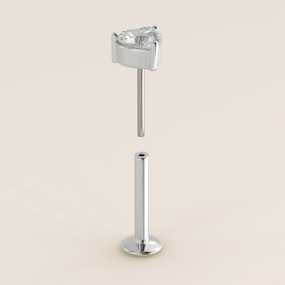 Signature Heart Lab Grown Diamond Piercing