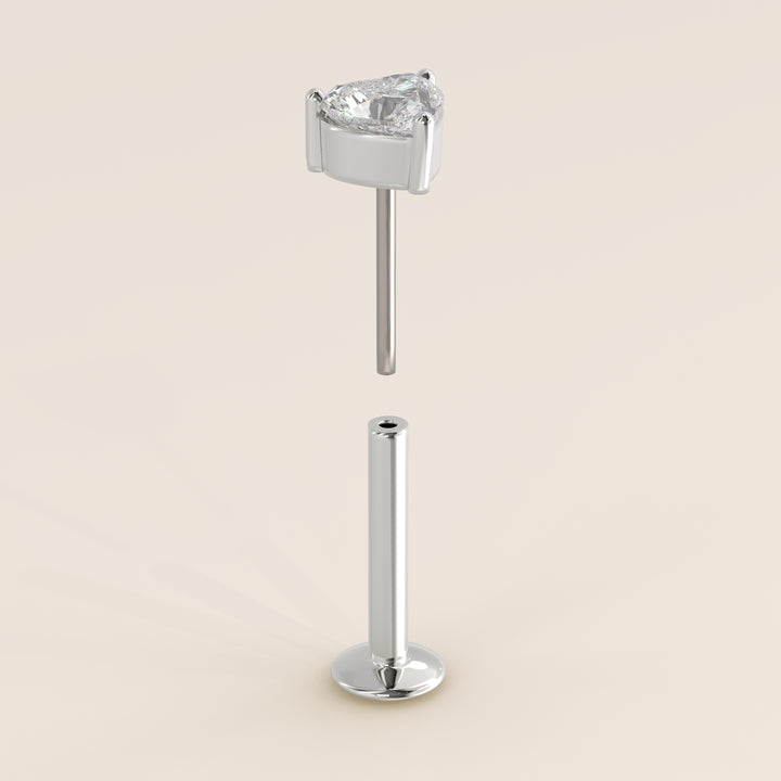 Signature Heart Lab Grown Diamond Piercing