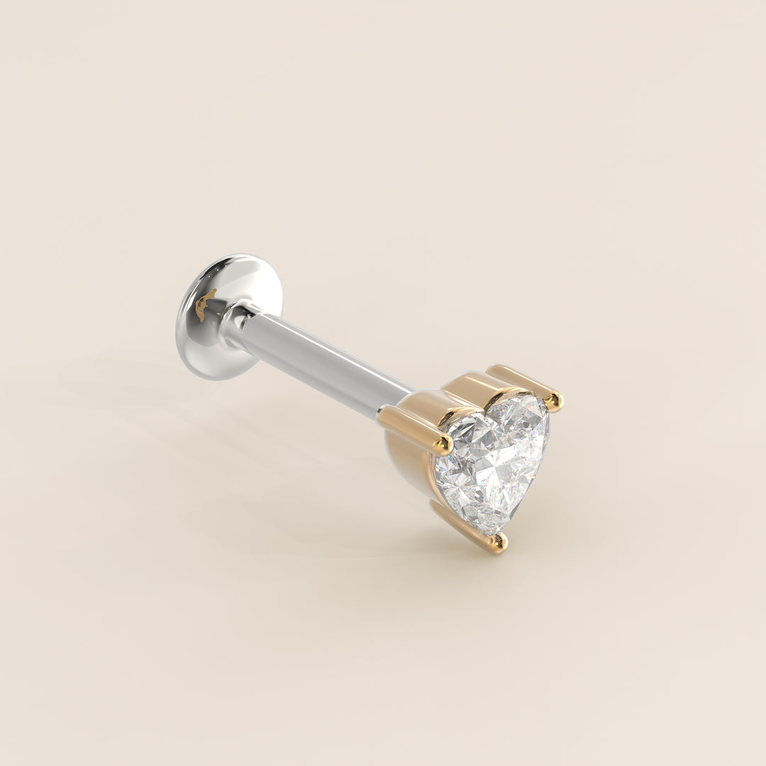 Signature Heart Lab Grown Diamond Piercing
