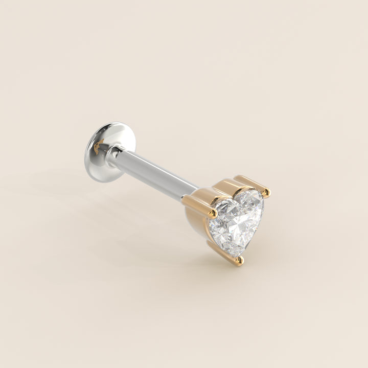 Signature Heart Lab Grown Diamond Piercing