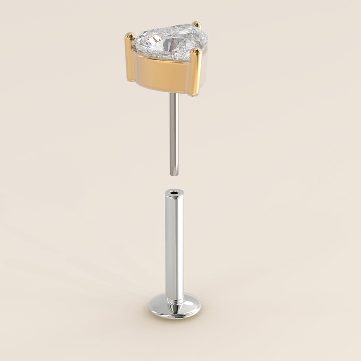 Signature Heart Lab Grown Diamond Piercing