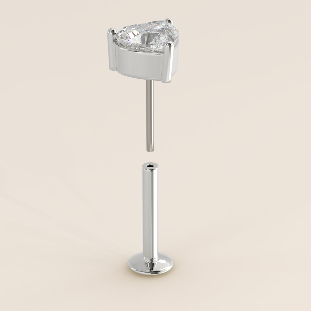 Signature Heart Lab Grown Diamond Piercing