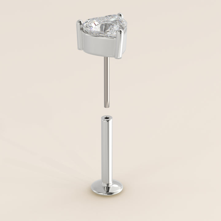 Signature Heart Lab Grown Diamond Piercing