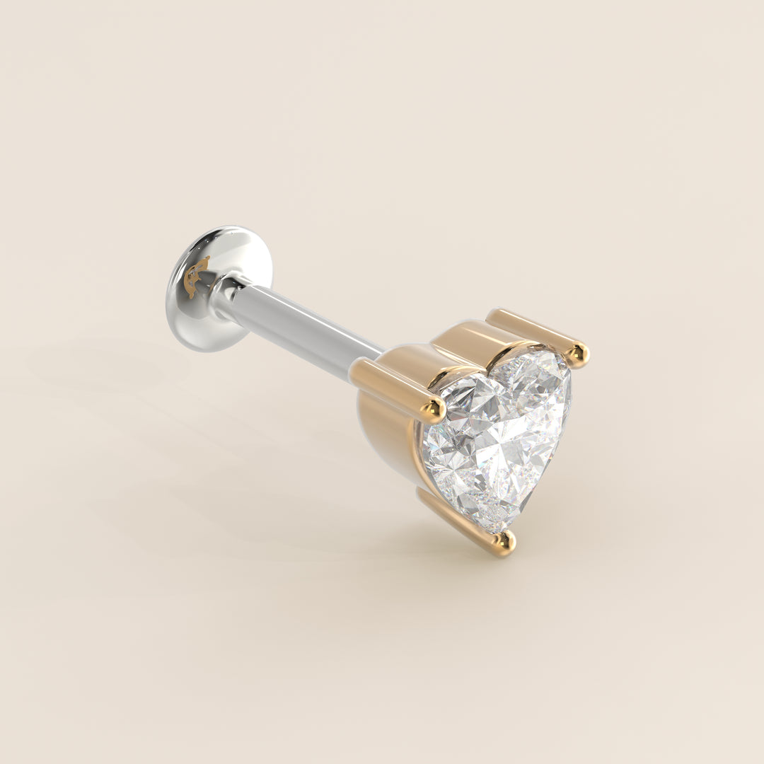 Signature Heart Lab Grown Diamond Piercing
