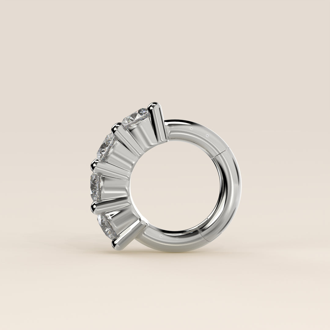 Infinite Click Ring Lab Grown Diamond Piercing