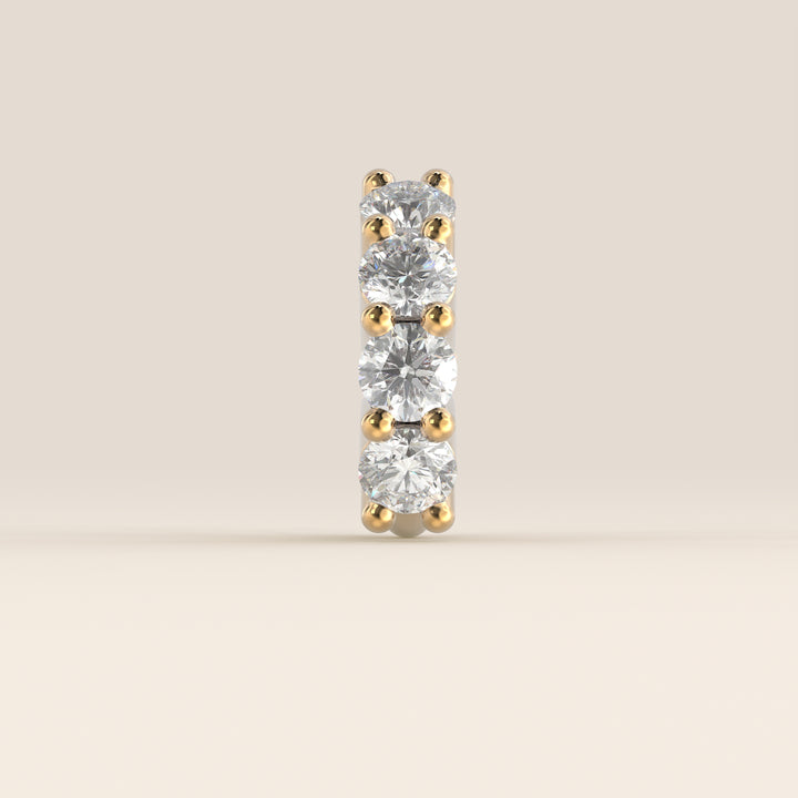 Infinite Click Ring Lab Grown Diamond Piercing