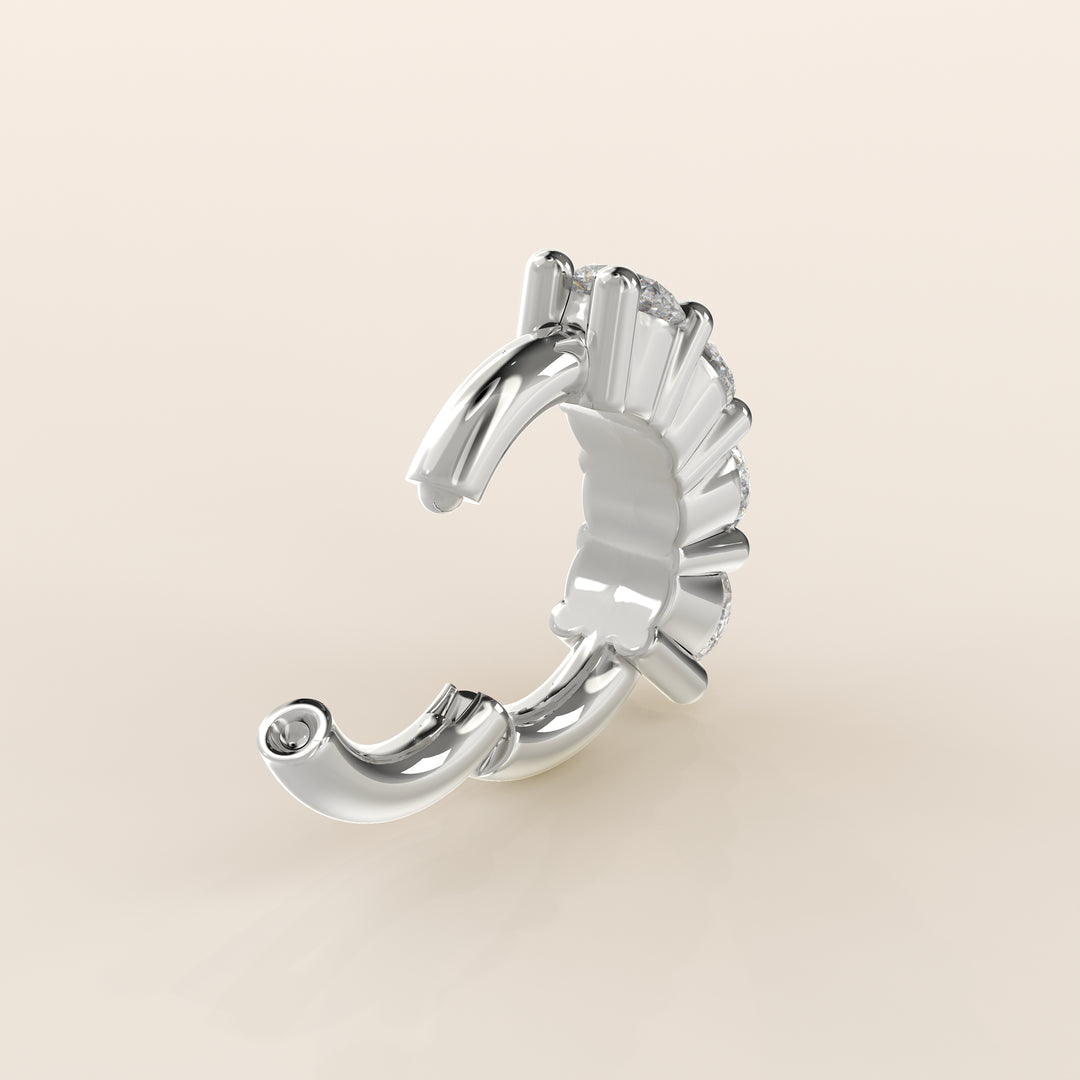 Infinite Click Ring Lab Grown Diamond Piercing