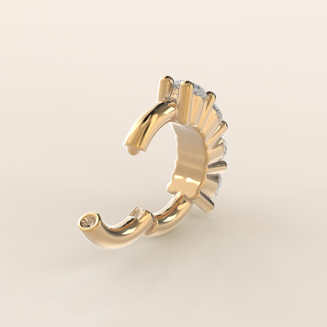 Infinite Click Ring Lab Grown Diamond Piercing