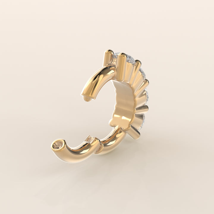 Infinite Click Ring Lab Grown Diamond Piercing